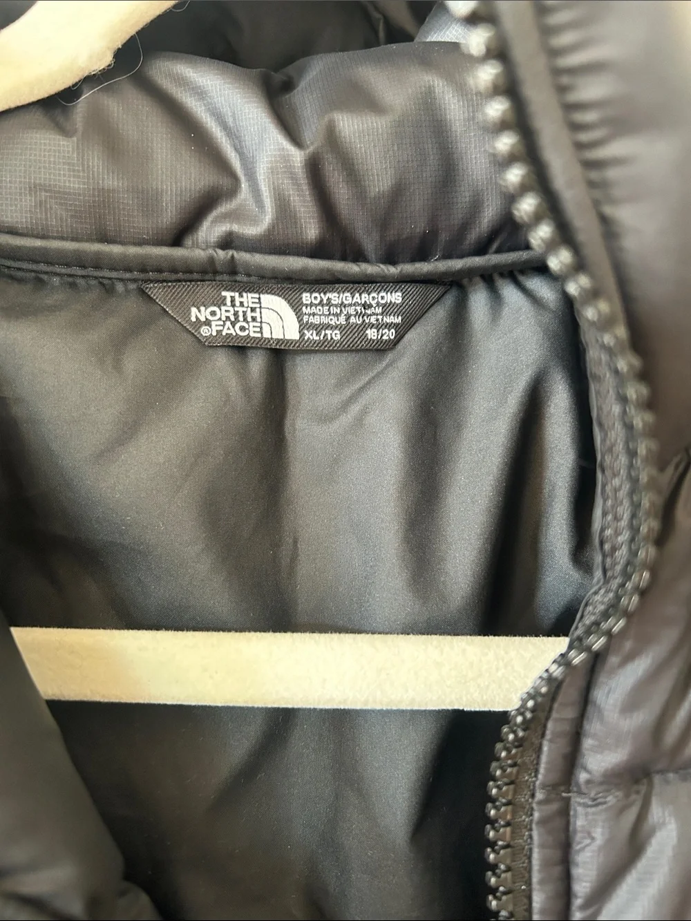 The North Face Men’s Black & Gray Camo Puffer Jacket